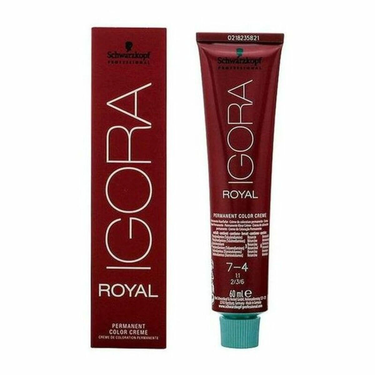 Schwarzkopf Igora Royal 7-4 plaukų dažai su tūbele