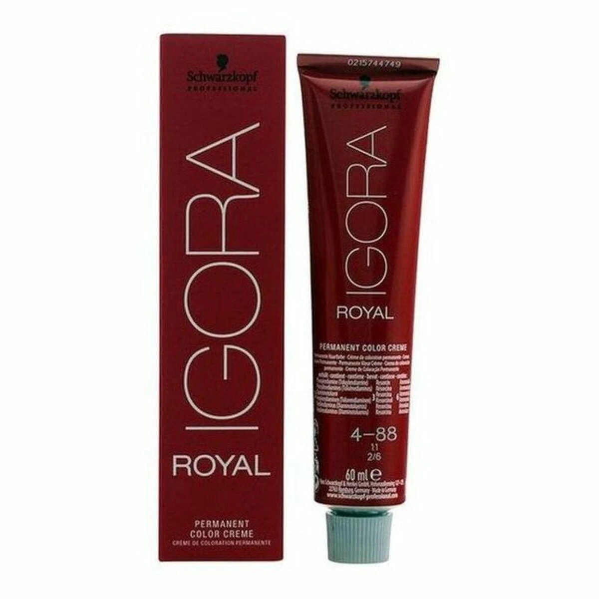 Schwarzkopf Igora Royal ilgalaikio poveikio plaukų dažai 60 ml - 4-88