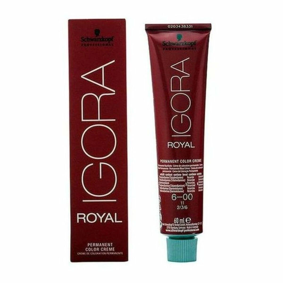 Schwarzkopf Igora Royal ilgalaikio poveikio plaukų dažai 60 ml - 6-00