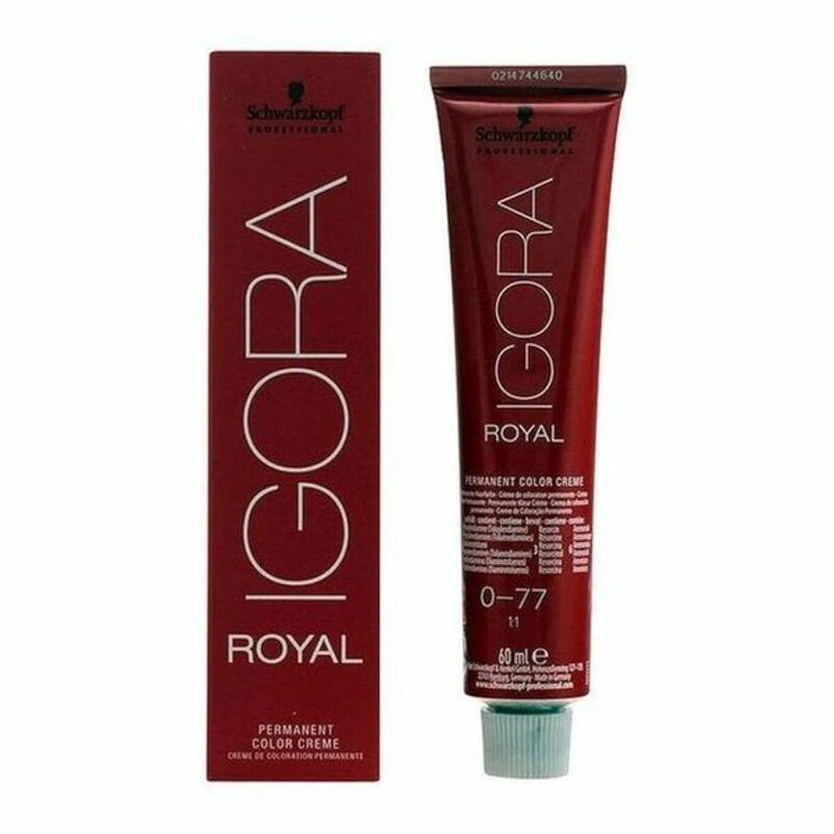 Schwarzkopf Igora Royal 0-77 plaukų dažų tūbelė su dėžute