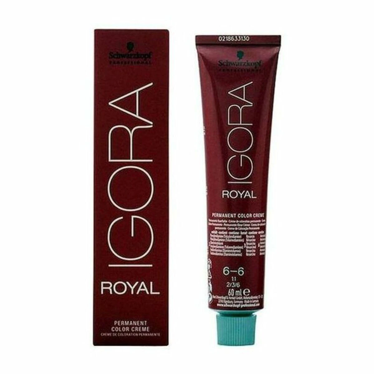 Schwarzkopf Igora Royal 6-6 dažai su tūbele ir dėžute