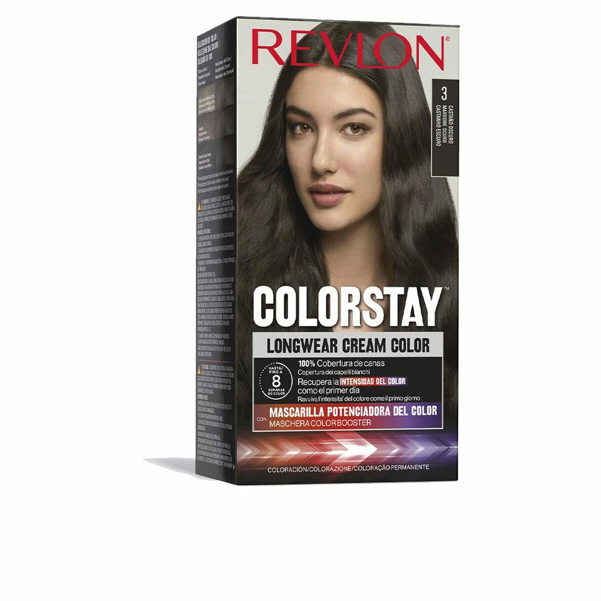 "Revlon Colorstay" ilgalaikiai kreminiai dažai 3-Dark Brown