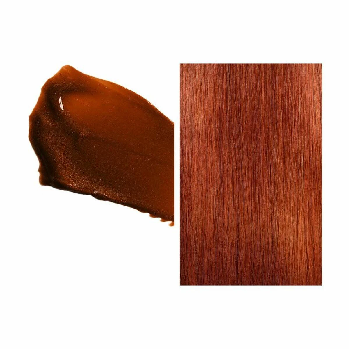 Wella Color Fresh Mask Copper Glow spalvos rezultatas