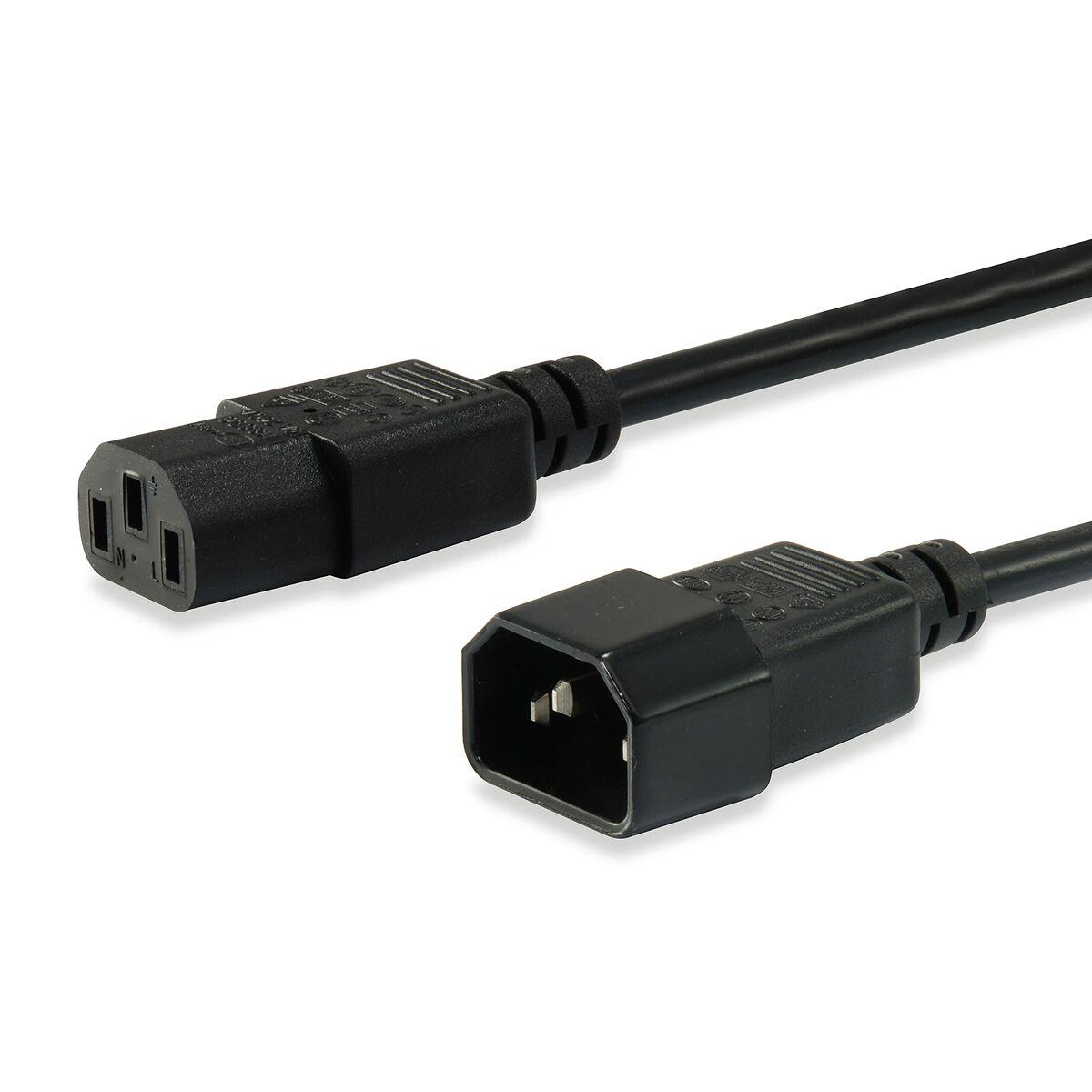 Hama Equip šaldymo prietaisų prailginimo kabelis IEC C14 - > IEC C13 St / BU 1,80 m, plastikinis maišelis (112100)