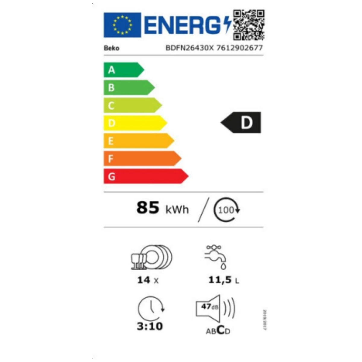 Indaplovė BEKO BDFN26430W