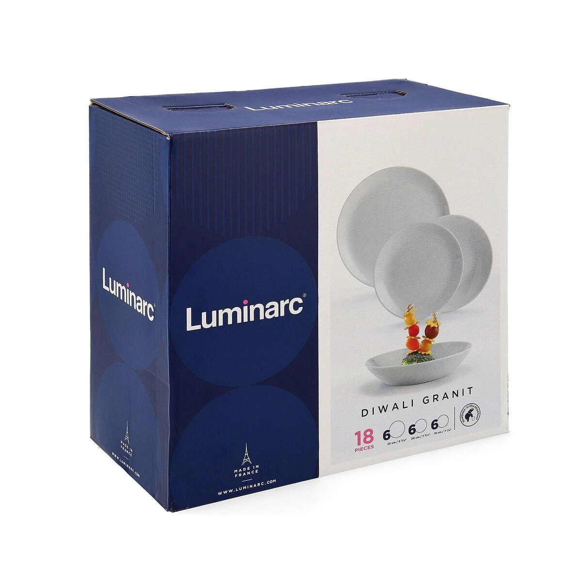 LUMINARC 18 dalių Divali granito pietų rinkinys 6 asmenims