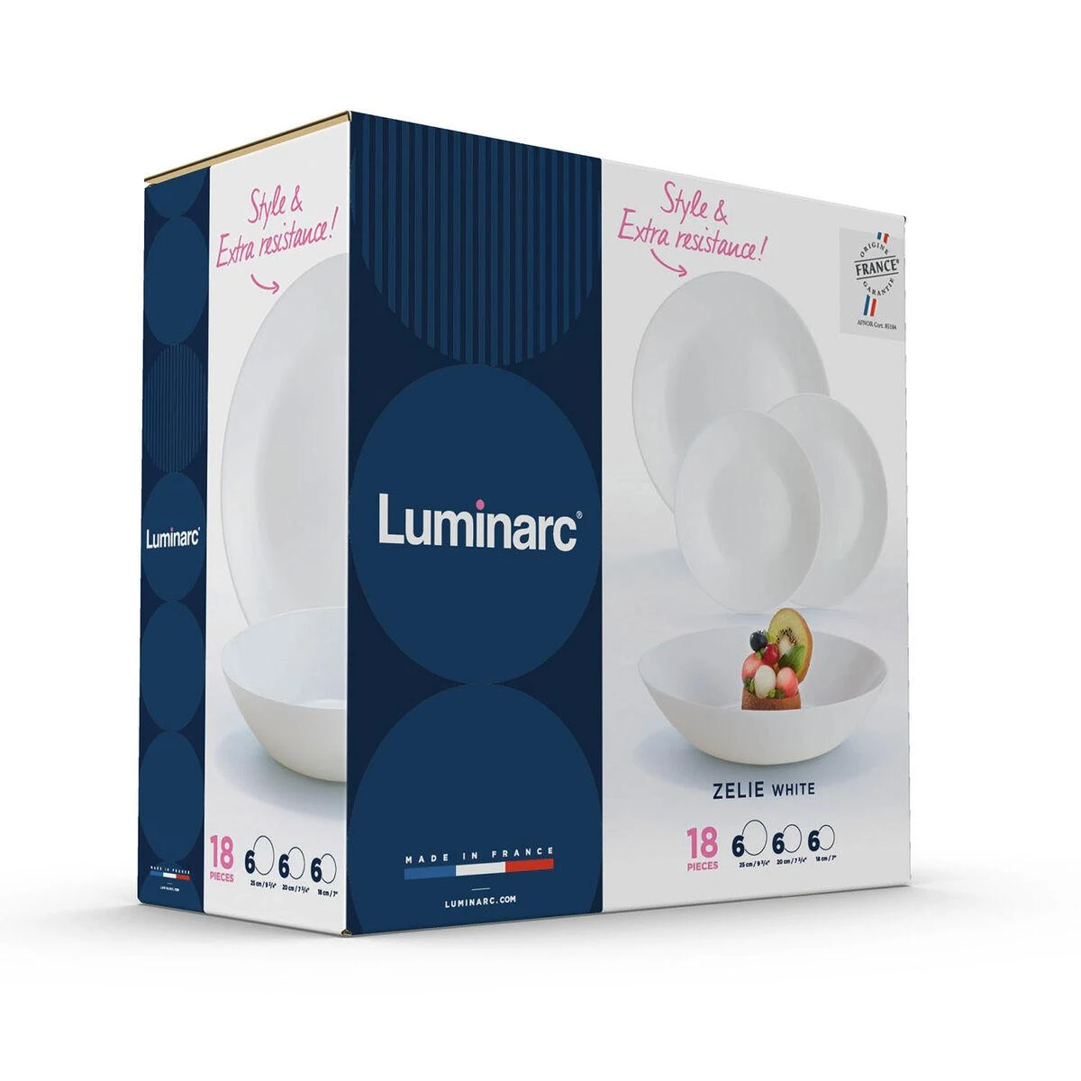Zelie 18 dalių LUMINARC vakarienės rinkinys