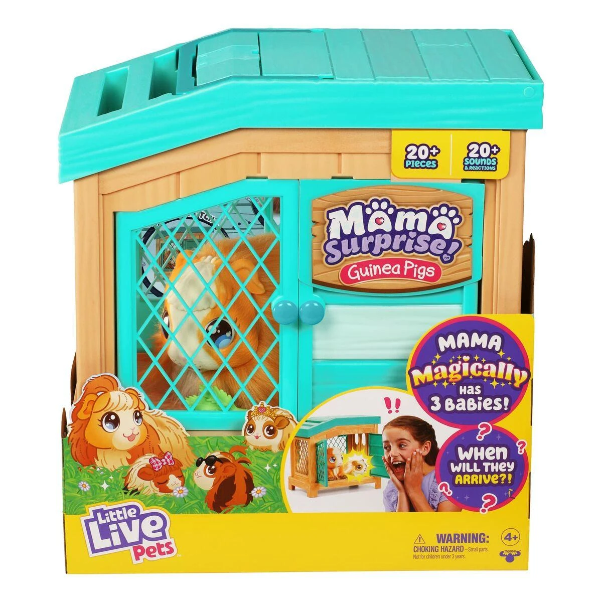 Moose Toys LITTLE LIVE PETS Mama Surprise Jūrų kiaulytė