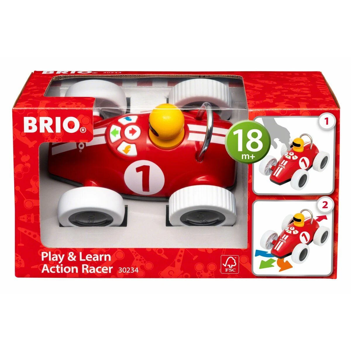 Brio Infant BRIO elektroninis žaislas Play & Learn Action Racer, 30234