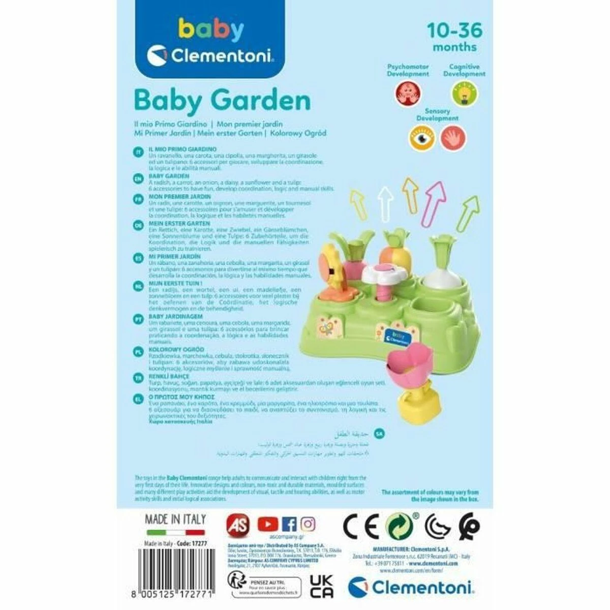 Lavinimo žaislas Clementoni Baby Garden 17277
