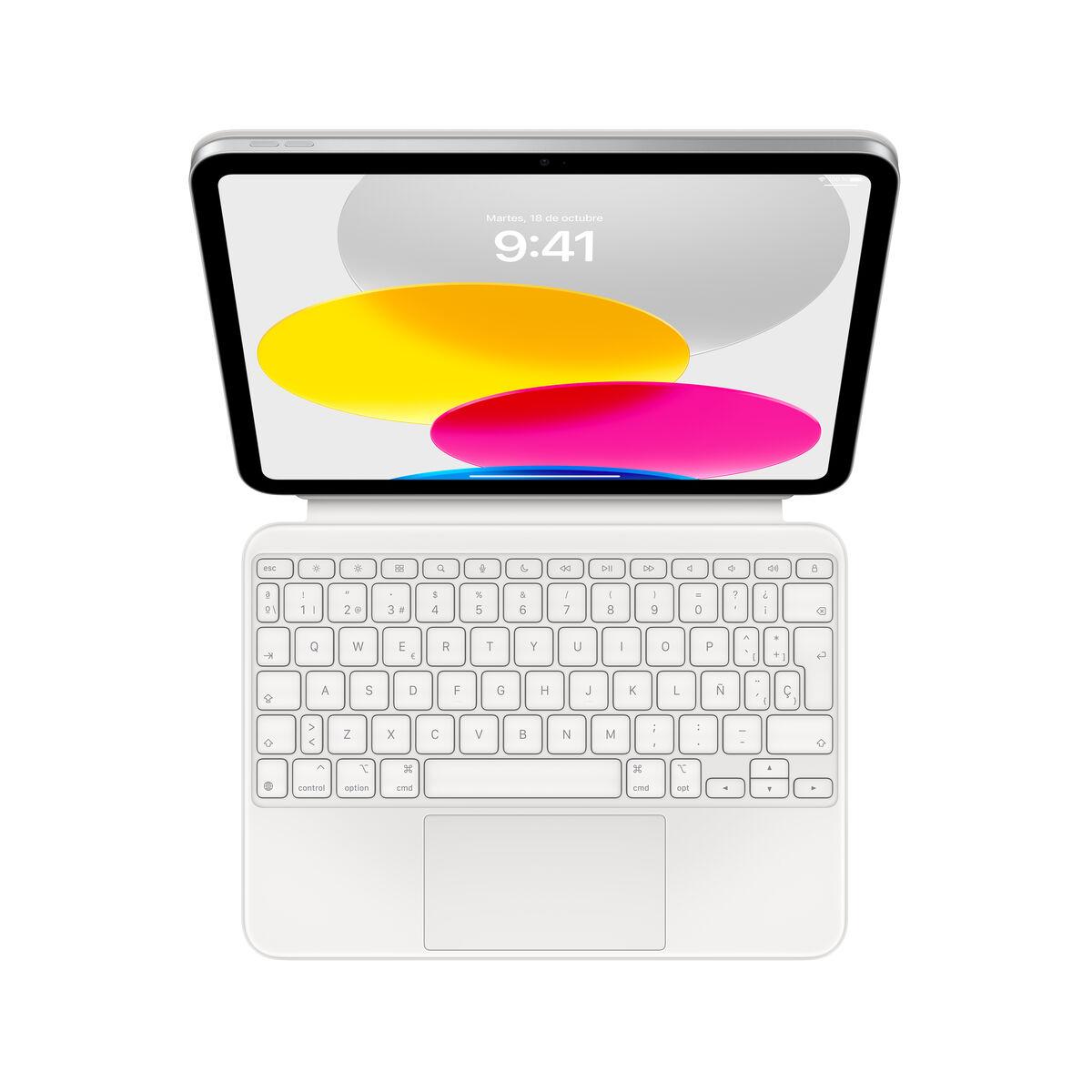 Klaviatūra Apple IPAD 10GEN iPad Ispaniška Qwerty Balta, modelis ...