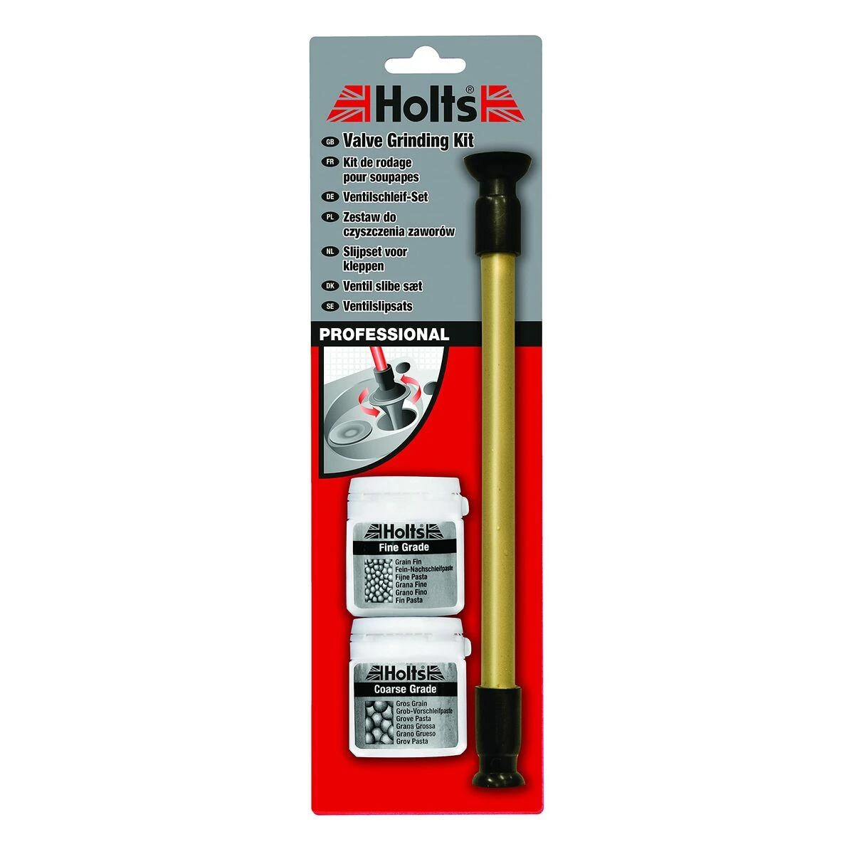 Holts vožtuvų šlifavimo rinkinys su įrankiu
