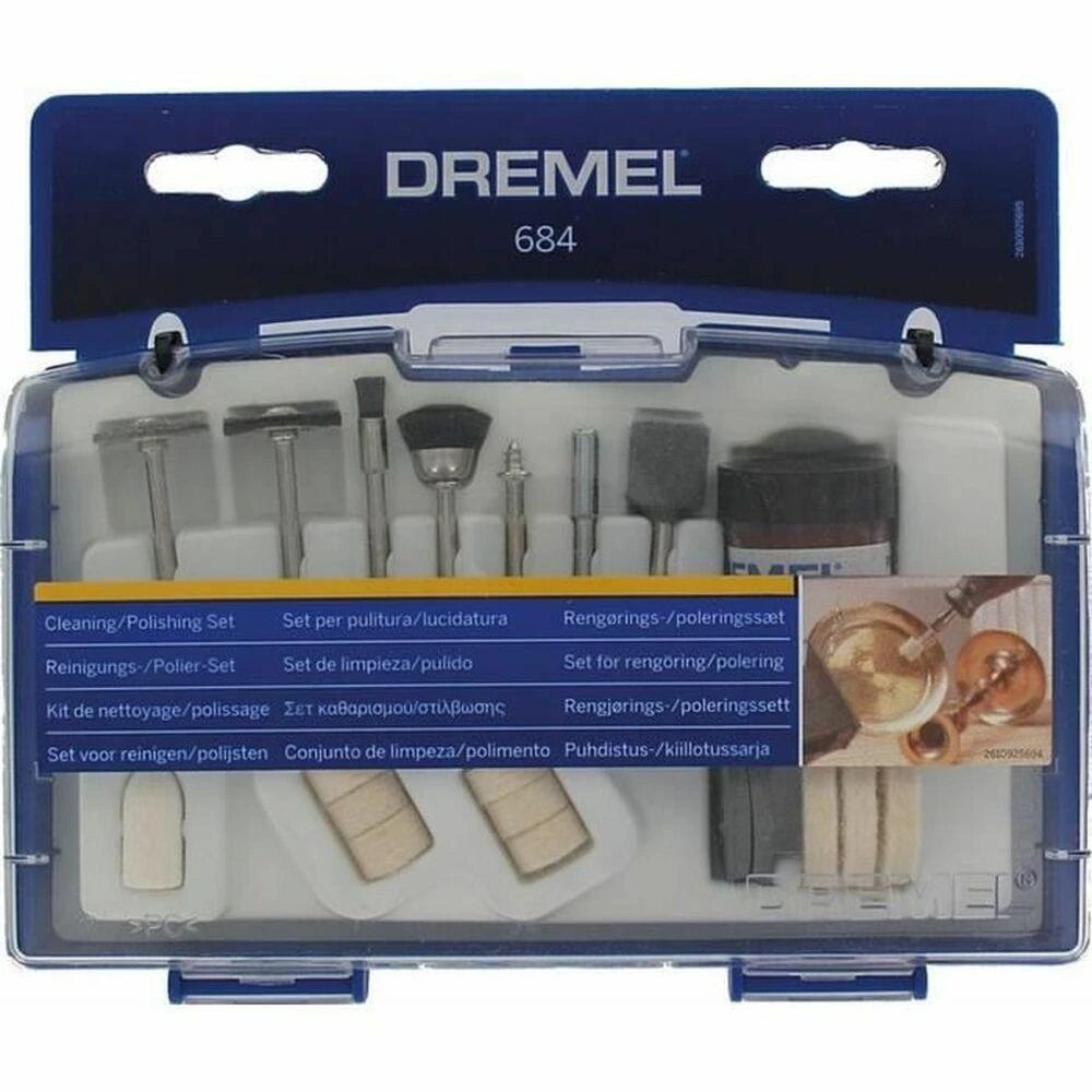 Dremel valymo/poliravimo priedų rinkinys 20 vnt.