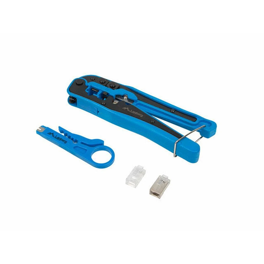LANBERG NT-0303 Lanberg presavimo įrankių rinkinys su RJ45 jungtimis ekranuotais ir neekranuotais