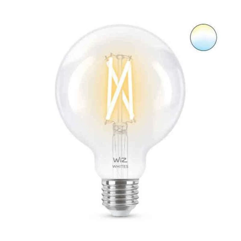 WiZ - G95 Clear Globe E27 Tunable Filament - Smart Home
