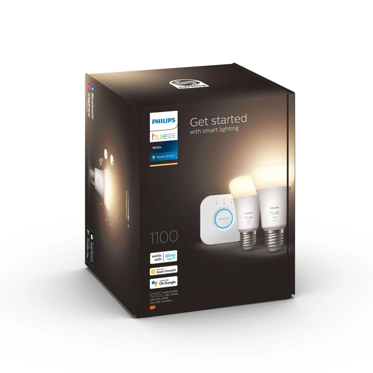 „Philips Hue Baltas LED“ pradinis rinkinys E27 „Zigbee“, „Bluetooth“