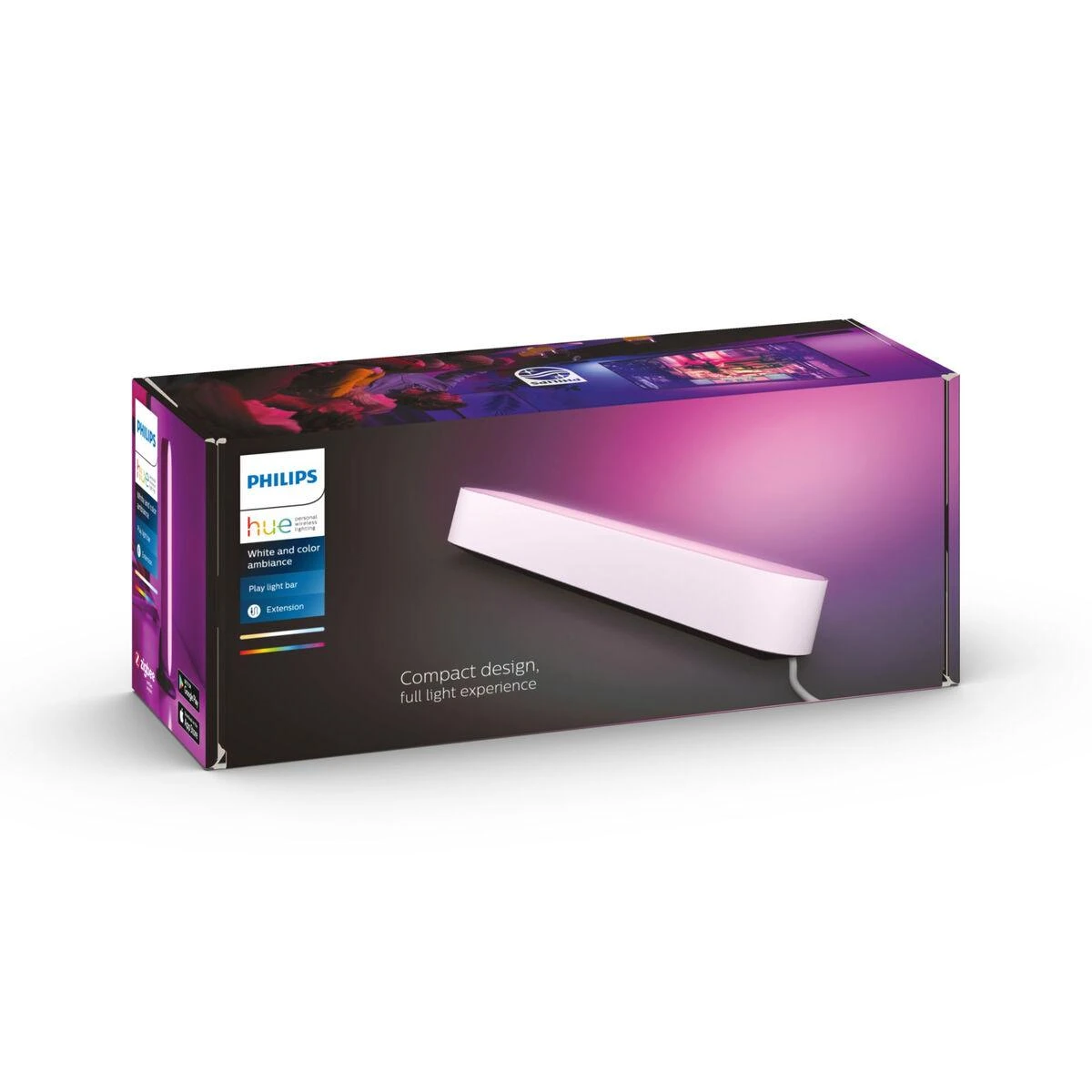 Philips Hue Šviestuvų juostos Play ilginamosios sekcijos komplektas (Baltas ir spalvotas)