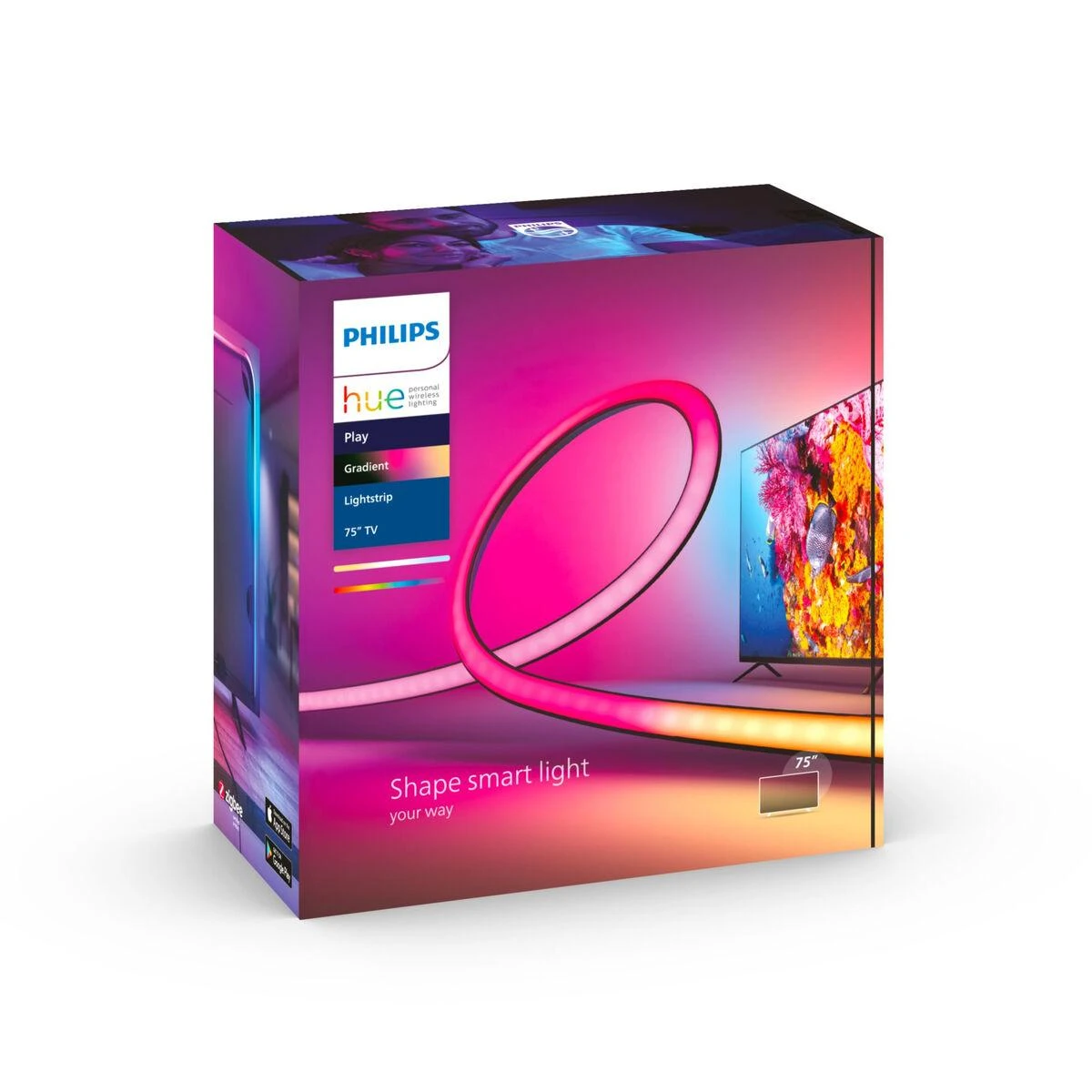 Philips Hue | Šviesos juostos gradientas 75" EU | 20 W | Spalvotas