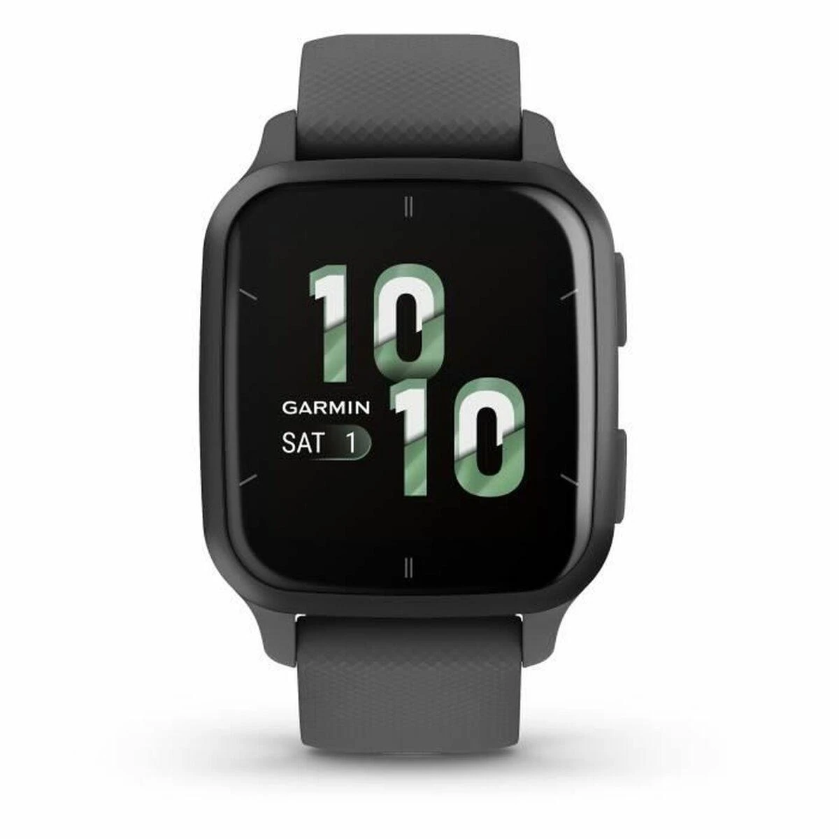 Išmanusis laikrodis Garmin Venu® Sq 2 Skalūnų spalvos aliuminio apvadas su šešėlio pilkos spalvos korpusu ir silikoniniu dirželiu