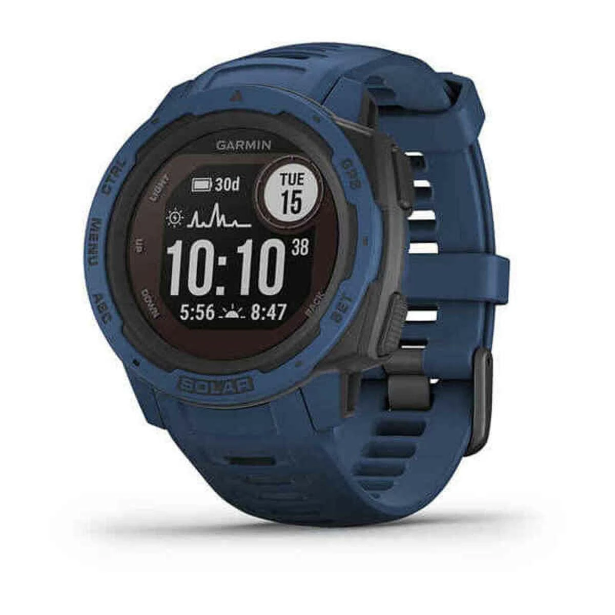 Išmanusis laikrodis Garmin Instinct Solar, Camo Edition, GPS laikrodis, Lichen Camo, WW