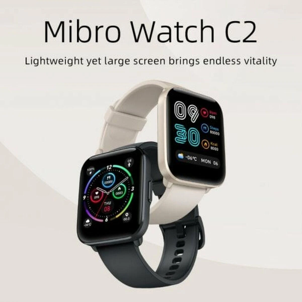 Išmanusis laikrodis Mibro Watch C2, Kreminės spalvos