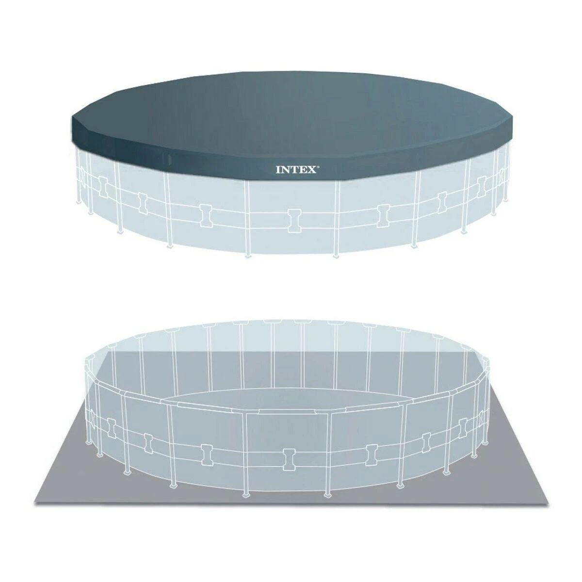 INTEX karkasinis baseinas PRISM FRAME POOL 26732NP 549x122cm