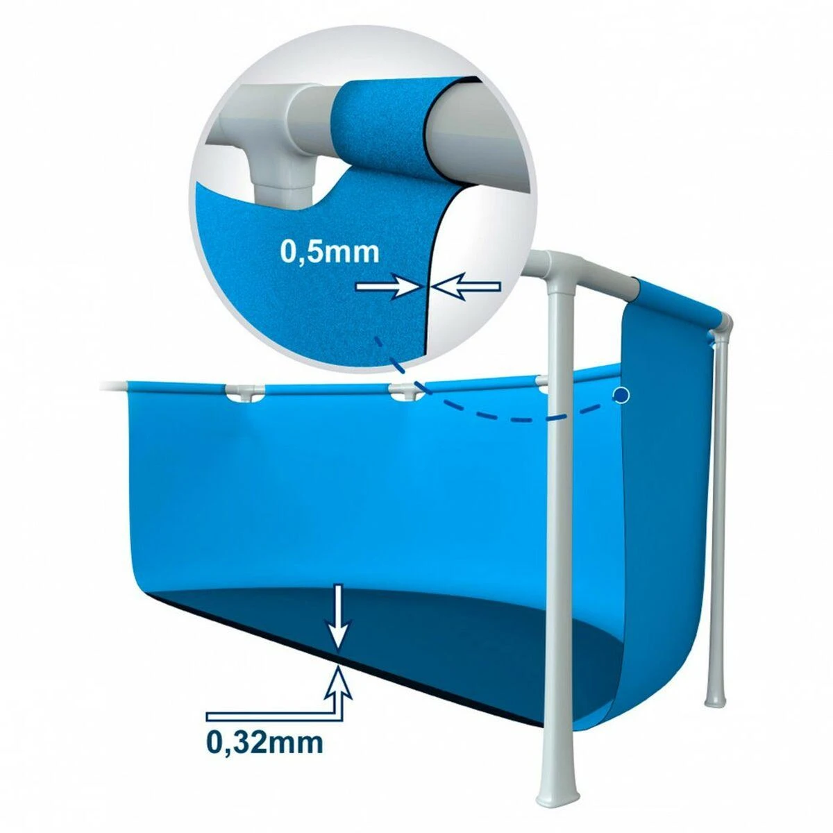 Surenkamas baseinas INTEX 366x76 cm