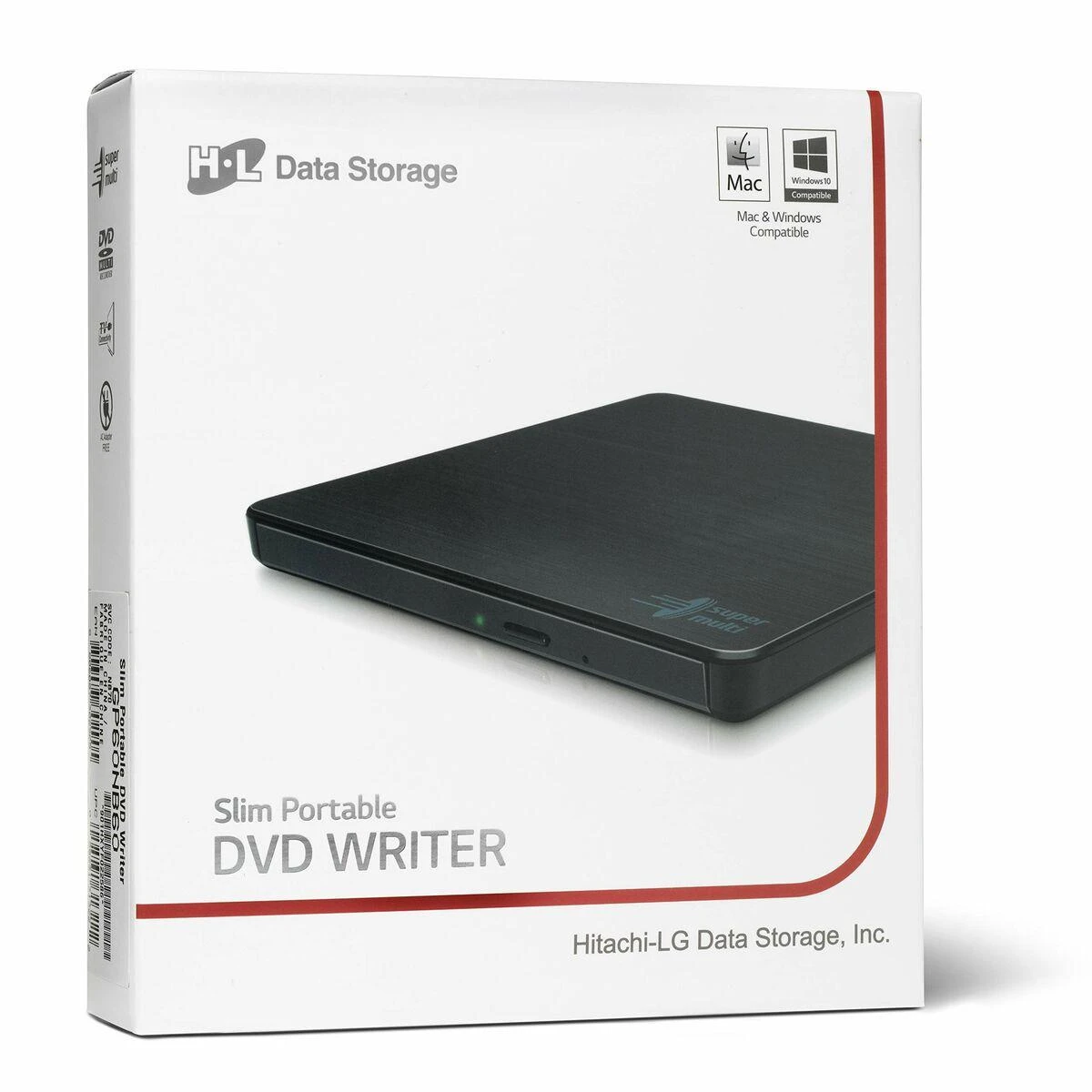 LG H.L duomenų saugykla | Itin plonas nešiojamas DVD rašytuvas | GP60NB60 | Sąsaja USB 2.0 | DVD±R/RW | CD skaitymo greitis 24 x | CD įrašymo greitis 24 x | Juodas | Stalinis kompiuteris / Nešiojamasis kompiuteris