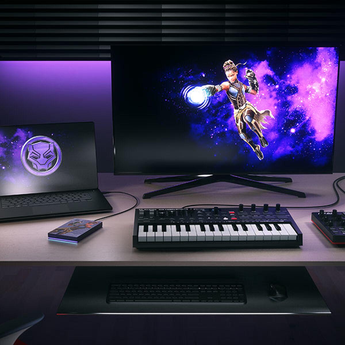 Kietasis diskas Dysk zewnętrzny HDD Seagate FireCuda Gaming HDD - Okoye Special Edition 2TB Violetinis (STLX2000402)