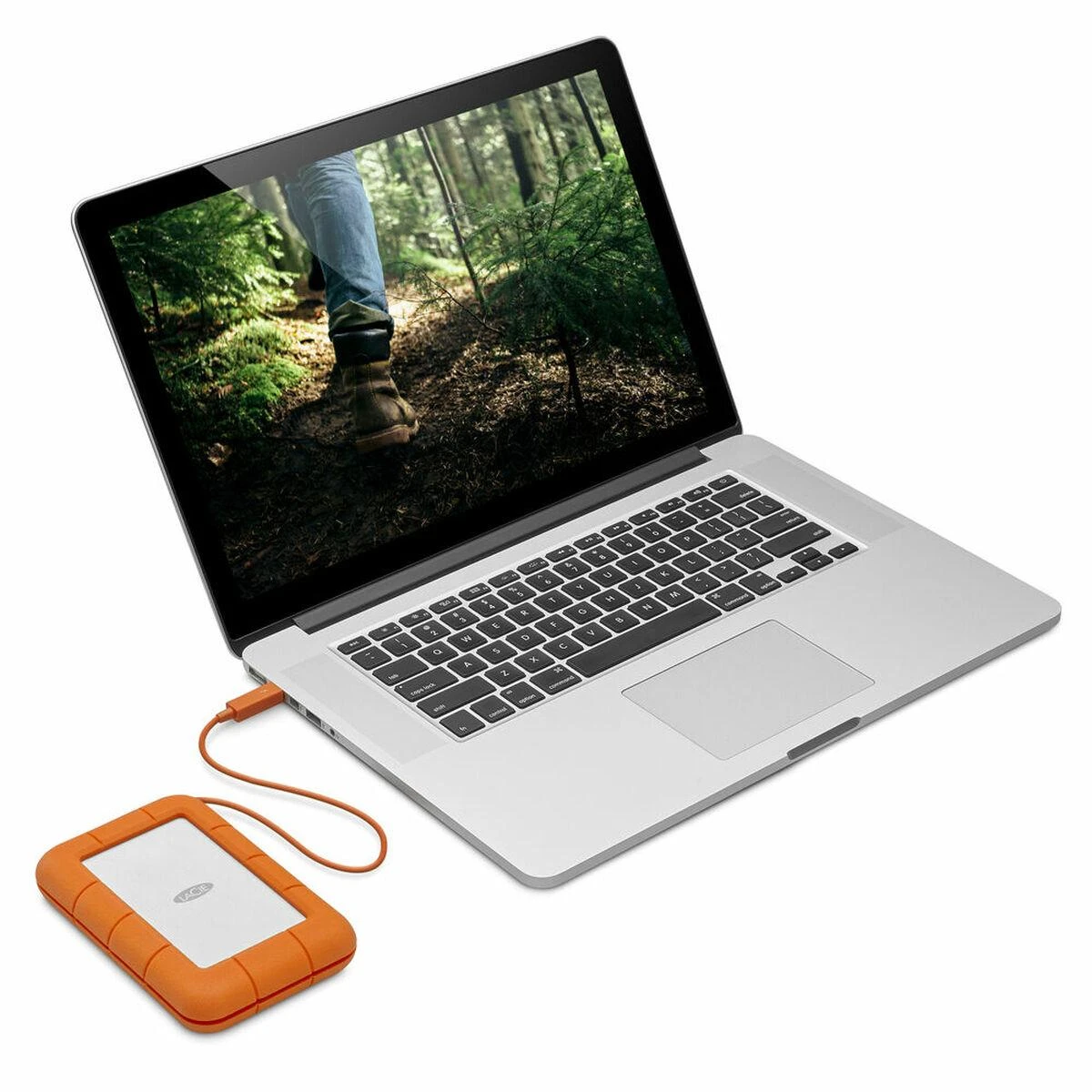 Kietasis diskas „LaCie“ mobilusis diskas Tvirtas USB-C 2,5 colio 5 TB 3600 RPM USB3.1