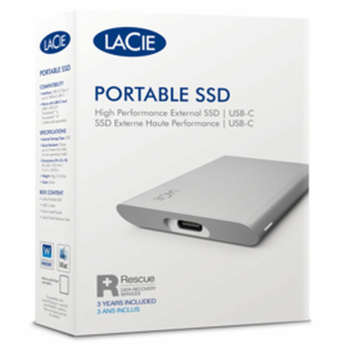 Kietasis diskas LaCie išorinis nešiojamas SSD v2 (2,5 colio / 1 TB / USB 3.1 C tipo)