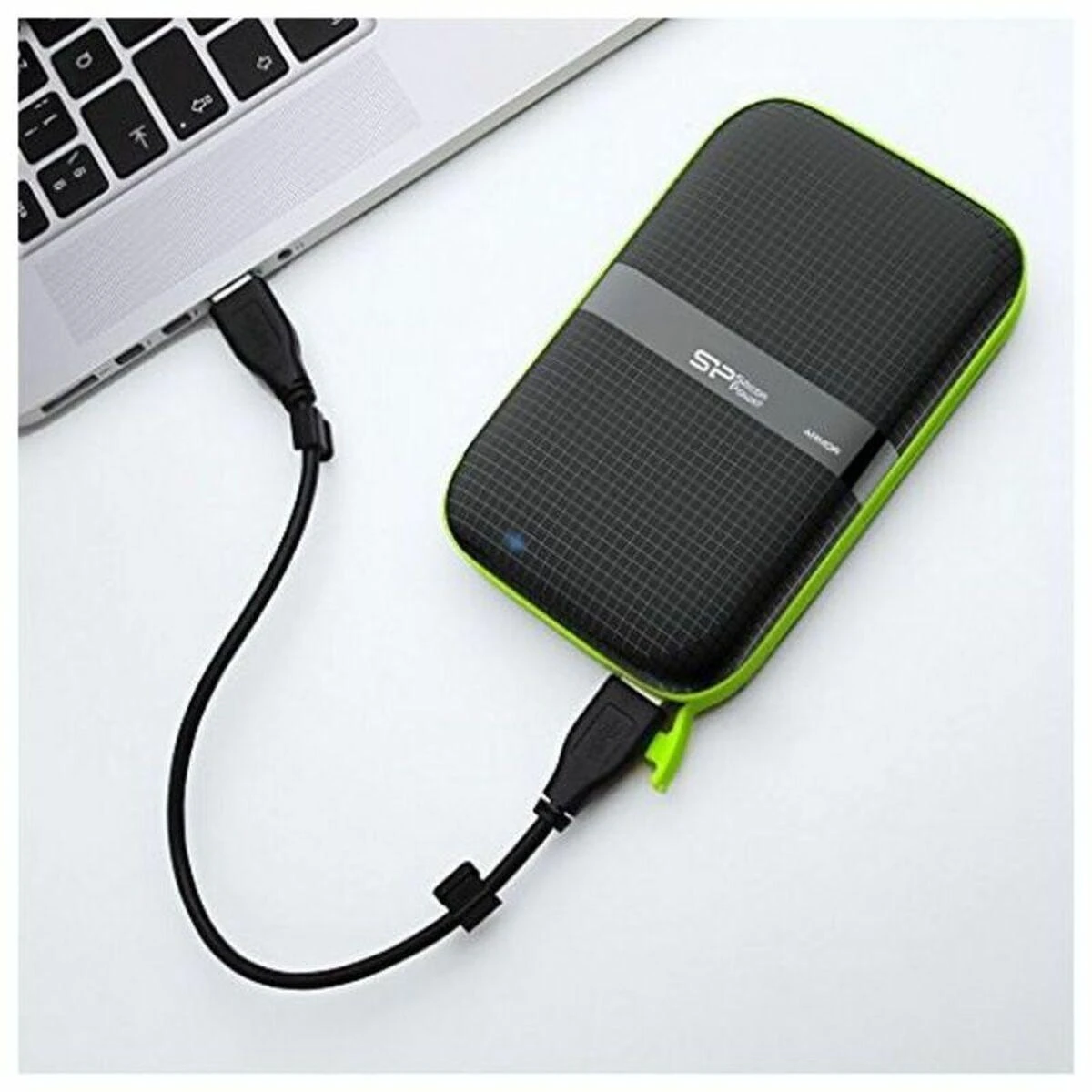 Išorinis kietasis diskas Silicon Power Armor A60 2TB SP020TBPHDA60S3K, Juodas/žalias