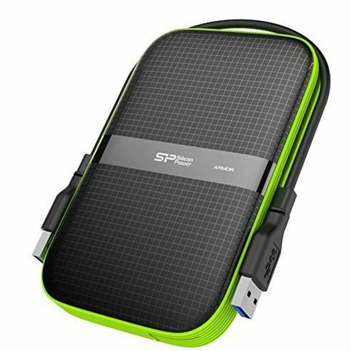 Išorinis kietasis diskas Silicon Power Armor A60 2TB SP020TBPHDA60S3K, Juodas/žalias