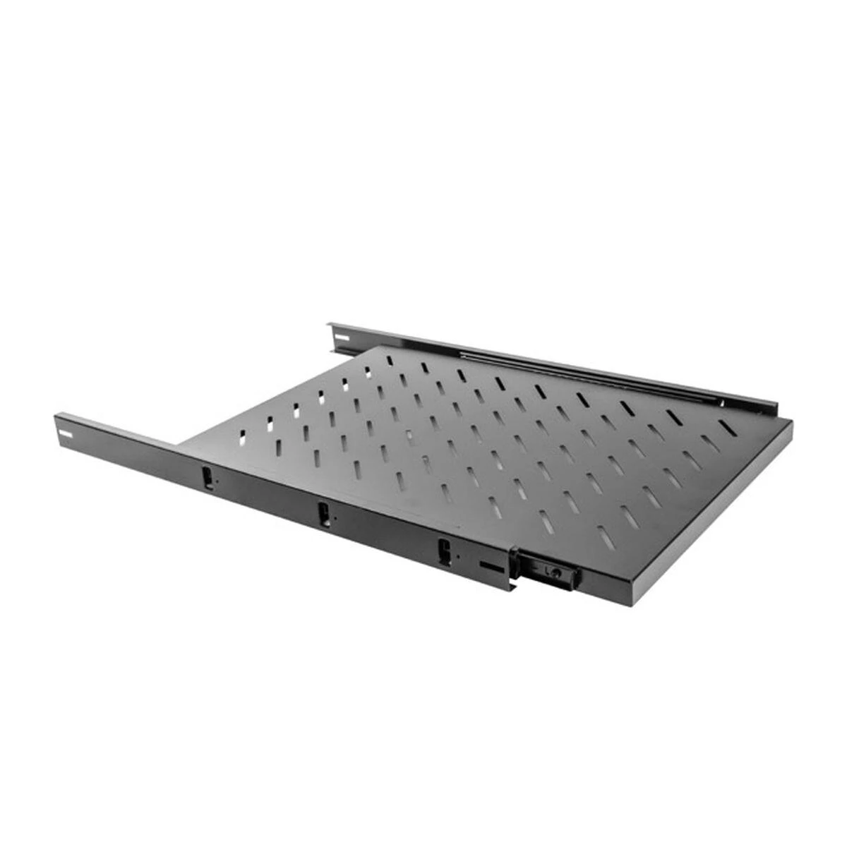 LANBERG AK-1011-B fiksuota stumdoma lentyna 19 colių 1U/465x750mm max keliamoji galia iki 15kg juodas