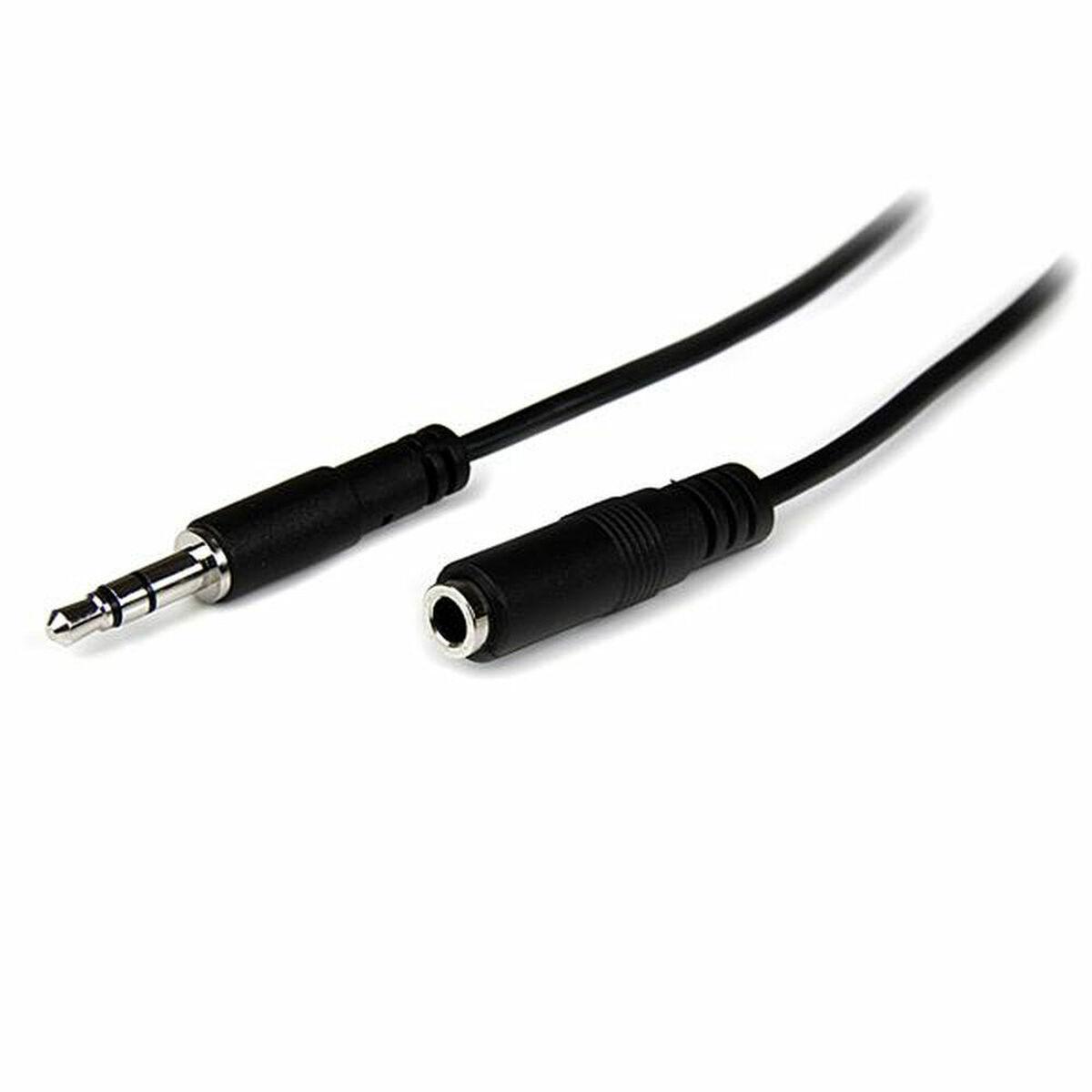 StarTech Jack 3,5 mm - Jack 3.5 mm 2 m juodas (MU2MMFS)