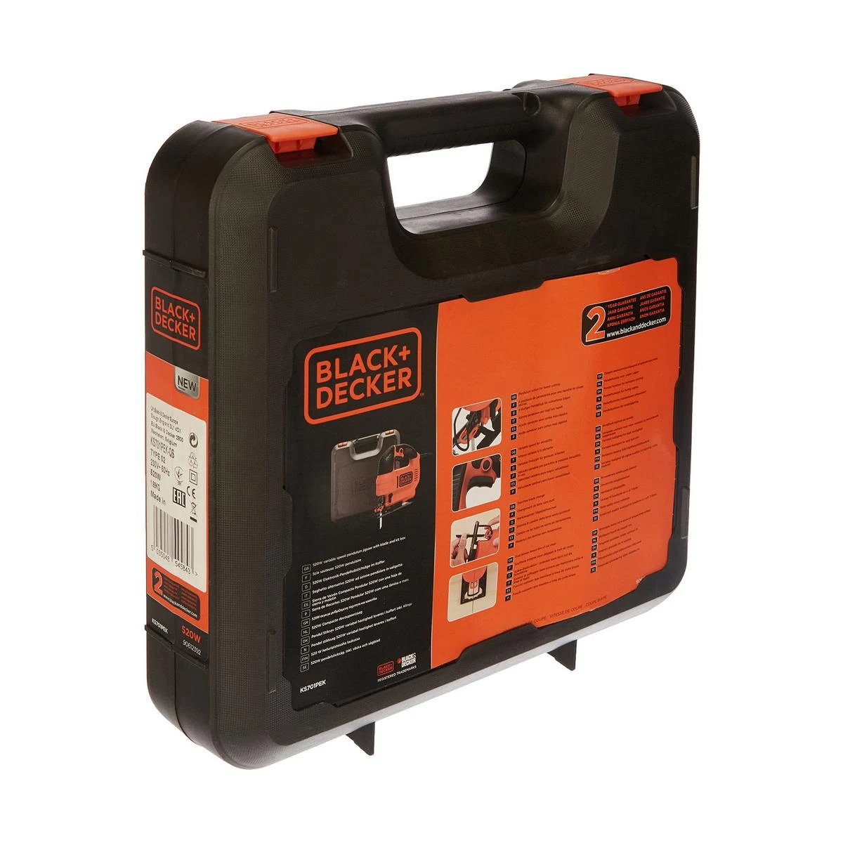 Black & Decker Juodas & Decker Juodas & DECKER Siaurapjūklis | KS701PEK-QS | 520 W