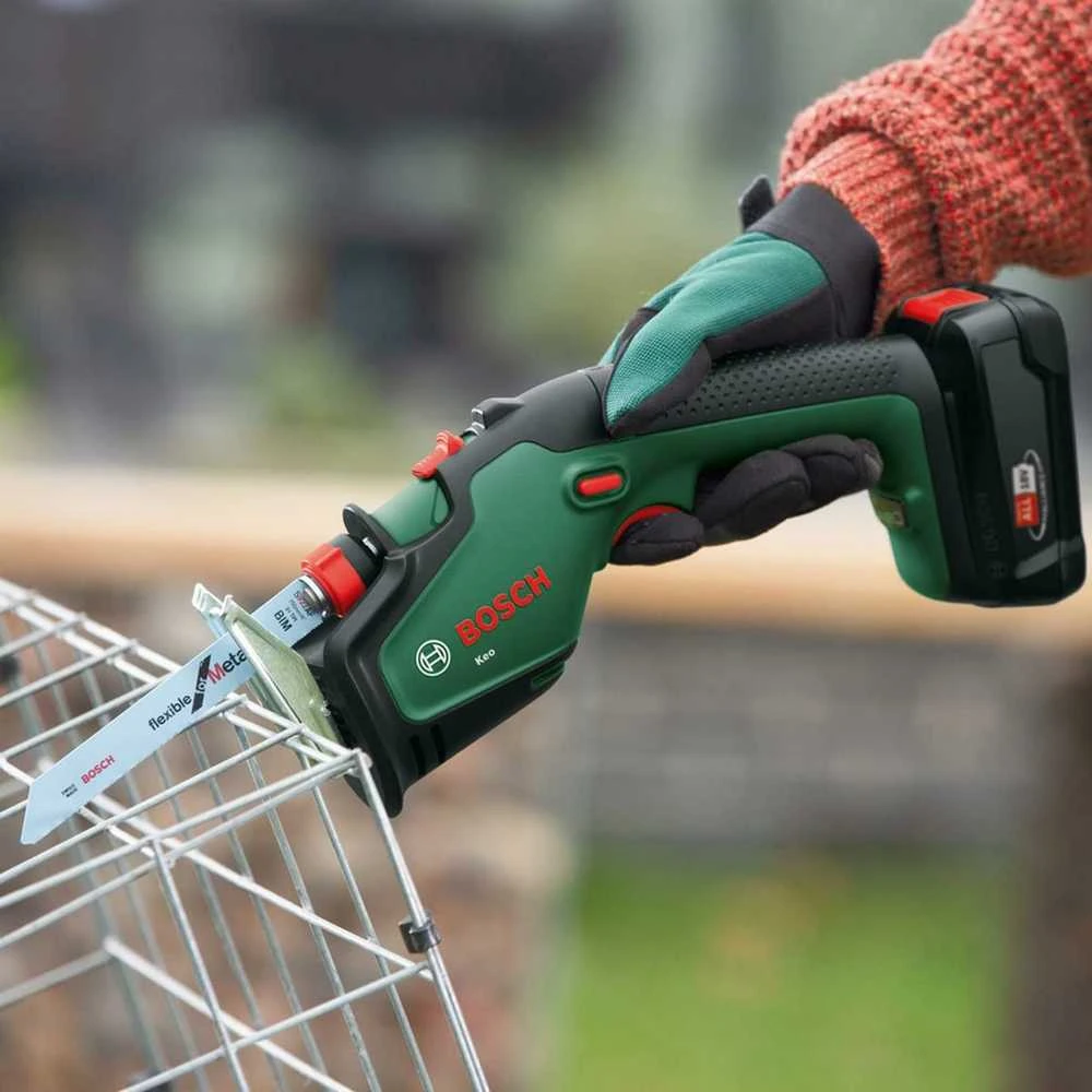 Bosch genėjimo pjūklas KEO 18 LI be akumuliatoriaus ir kroviklio