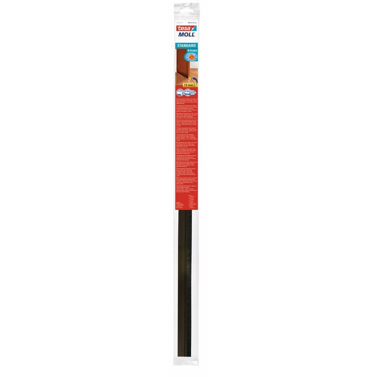 TESA USZCZELKA SZCZOTKOWA POD DRZWI 1m x 37mm BRĄZ