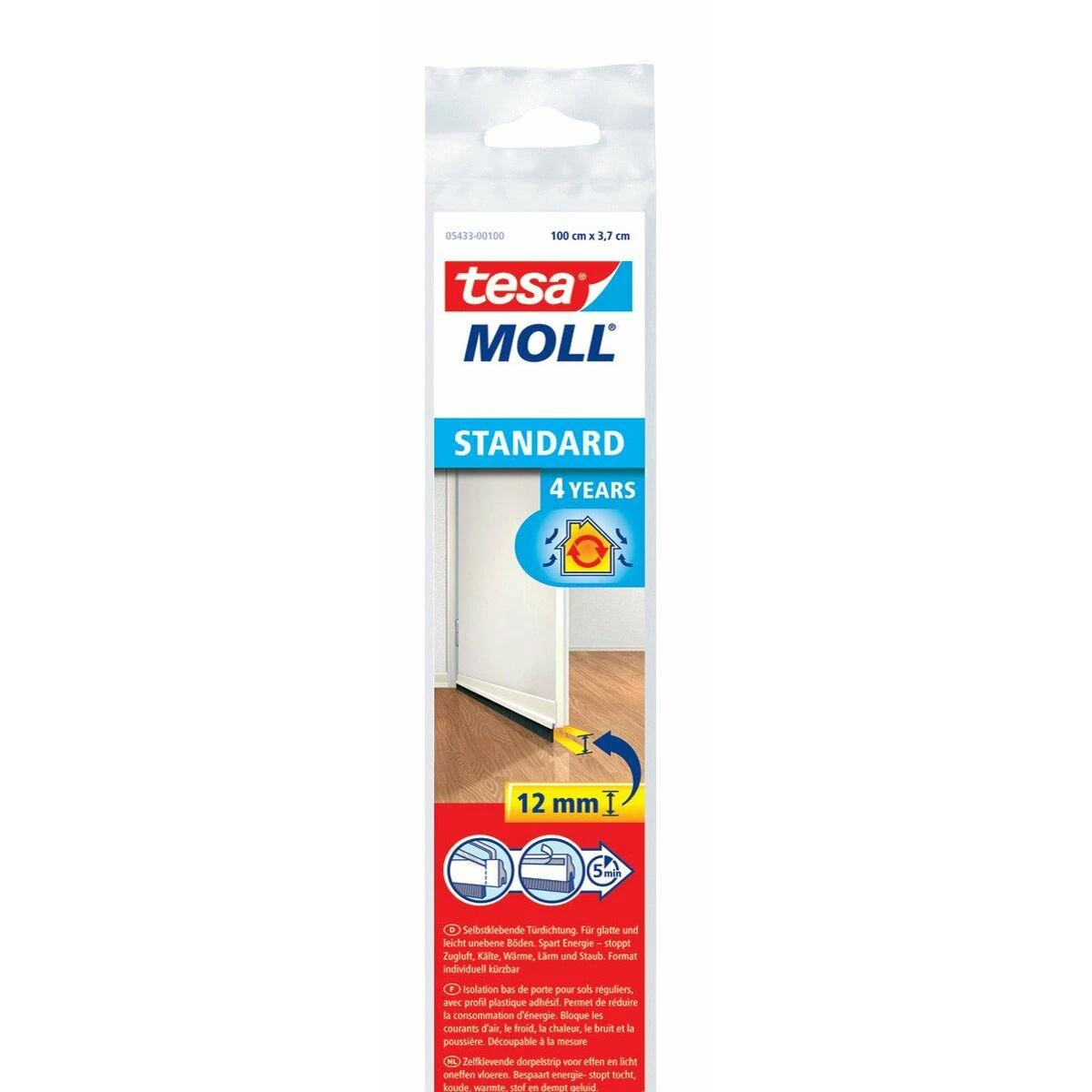 TESA USZCZELKA SZCZOTKOWA POD DRZWI 1m x 37mm BALTA