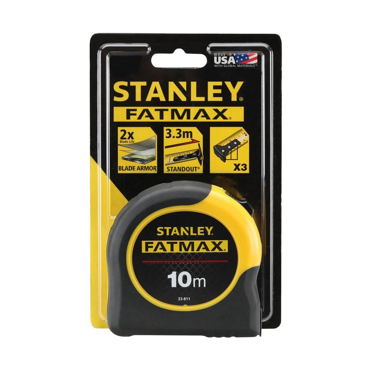 Ruletė II klasė FATMAX 10m x 32mm, Stanley