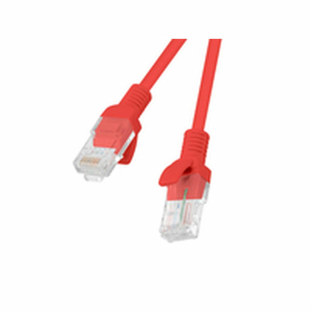 LANBERG PCU6-10CC-1000-R Patchcord RJ45 kat. 6 UTP 10m raudona