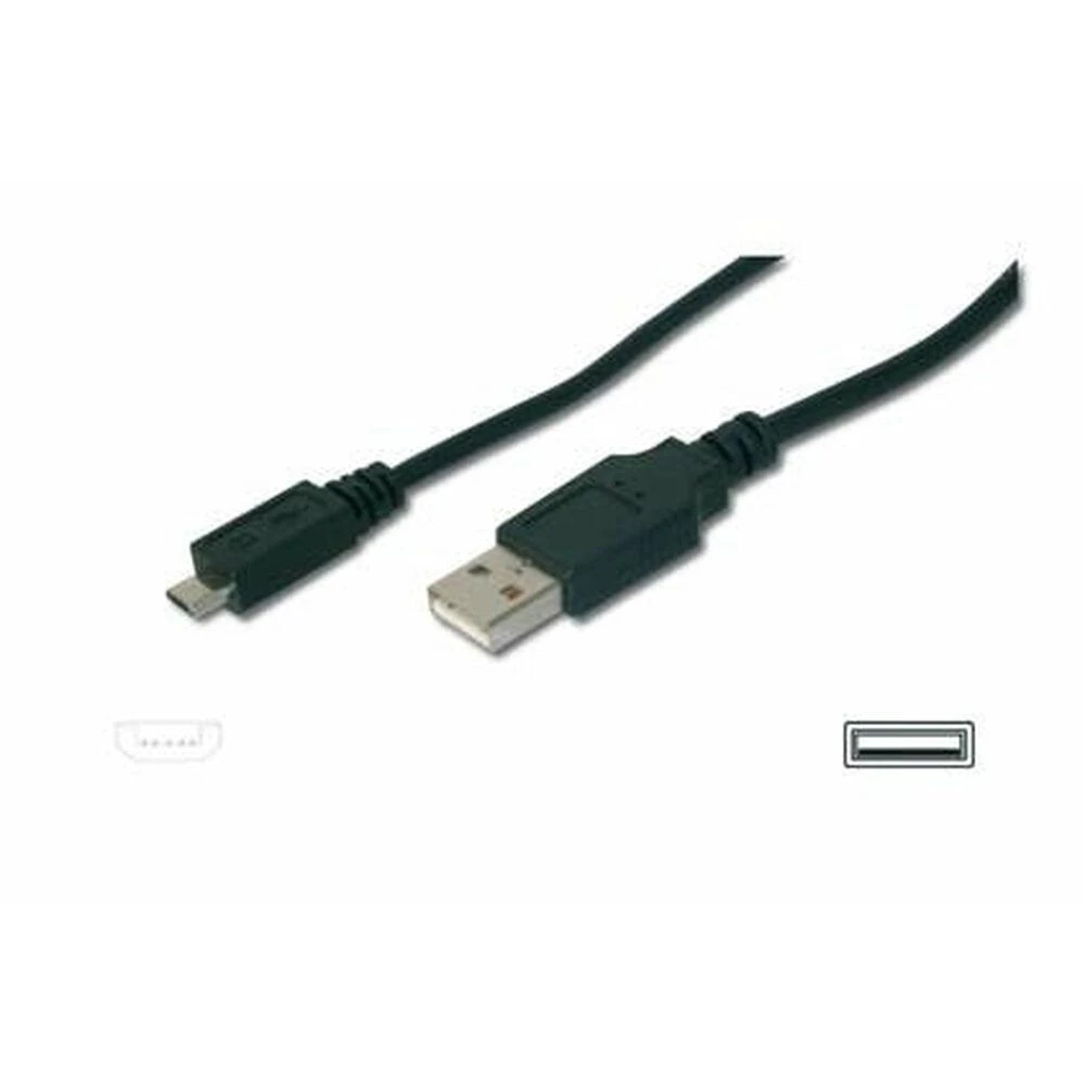 Digitus Assmann Electronic ASSMANN USB 2.0 jungties kabelis tipas A - micro B M/M 3.0m USB 2.0 conform bl