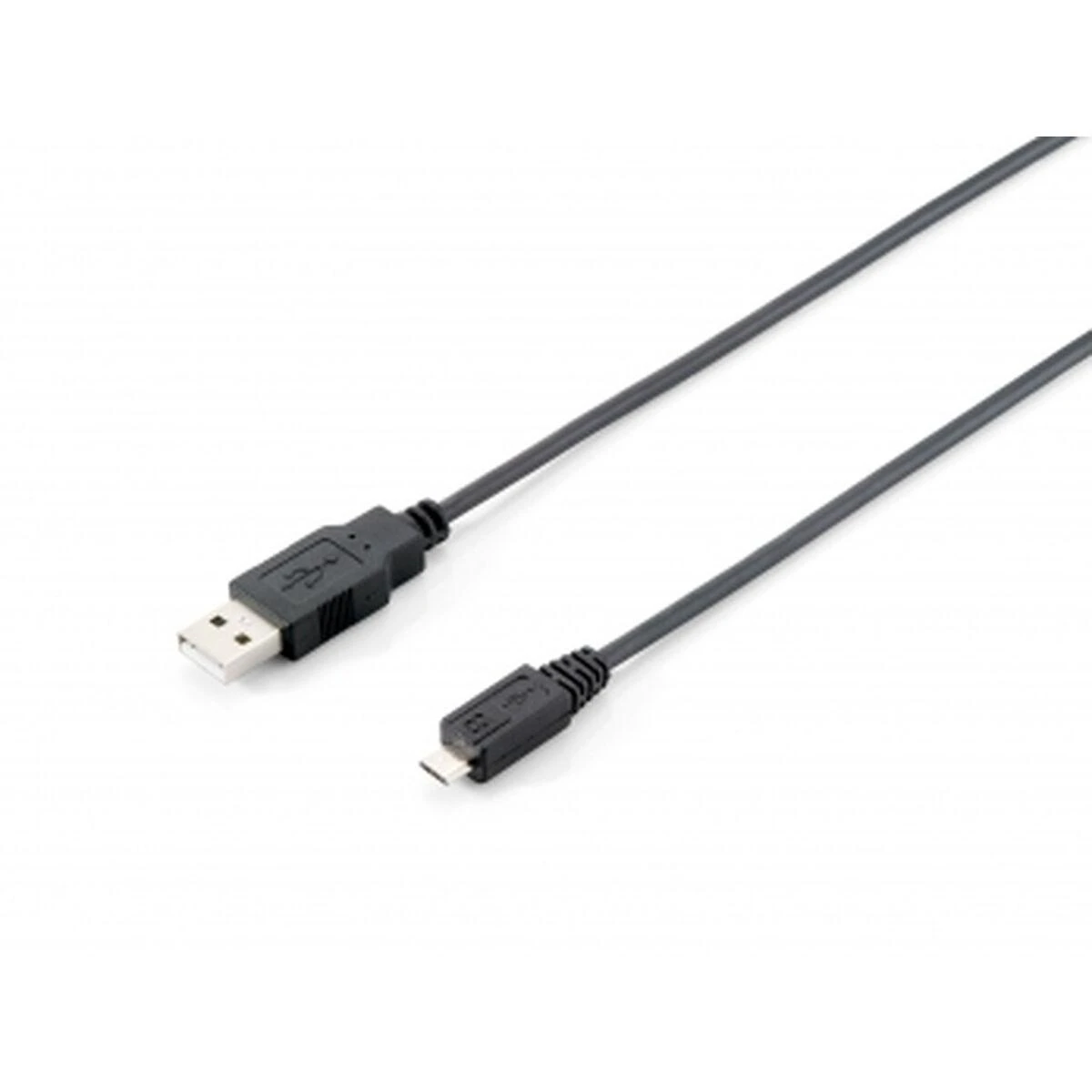 Equip 128523 USB kabelis 1,8 m 2.0 USB A Micro-USB B Juoda