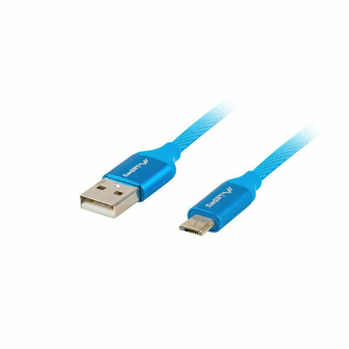 LANBERG CA-USBM-20CU-0010-BL laidas Premium Quick Charge 3.0 USB Micro-B M ->A M 1M Mėlyna