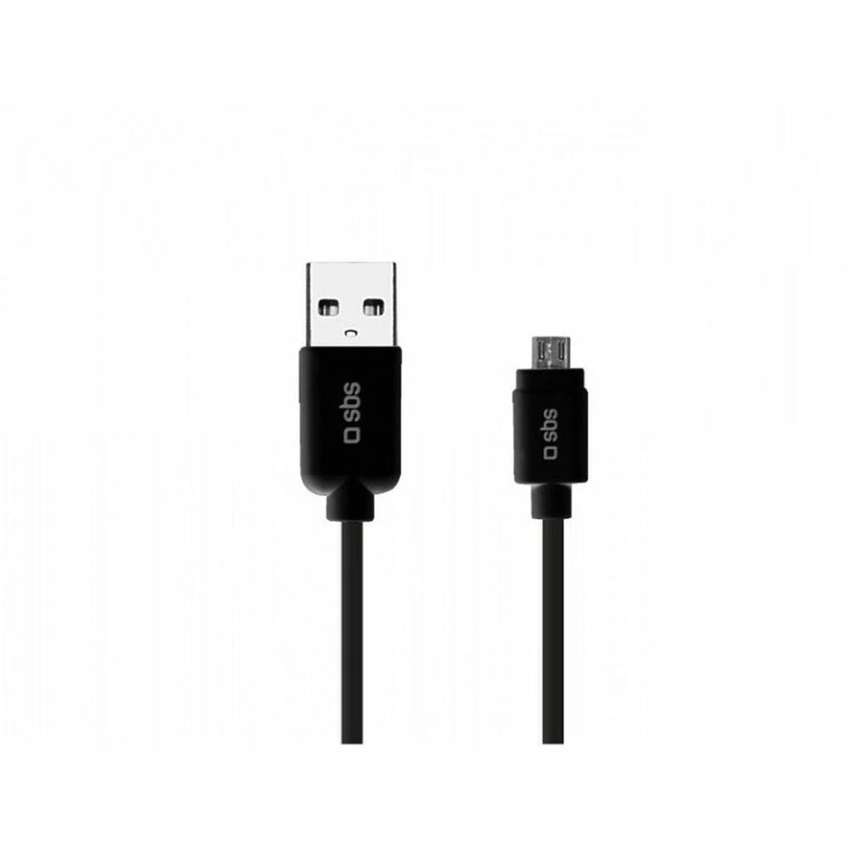 SBS LTHL200 USB-A – Micro-USB kabelis 1m – juodos spalvos