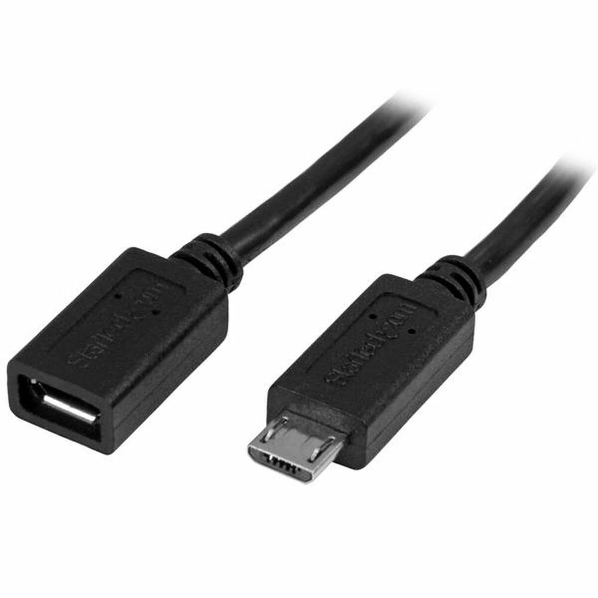 USB laidas StarTech microUSB - USB- A 0,5 m juodas (USBUBEXT50CM)