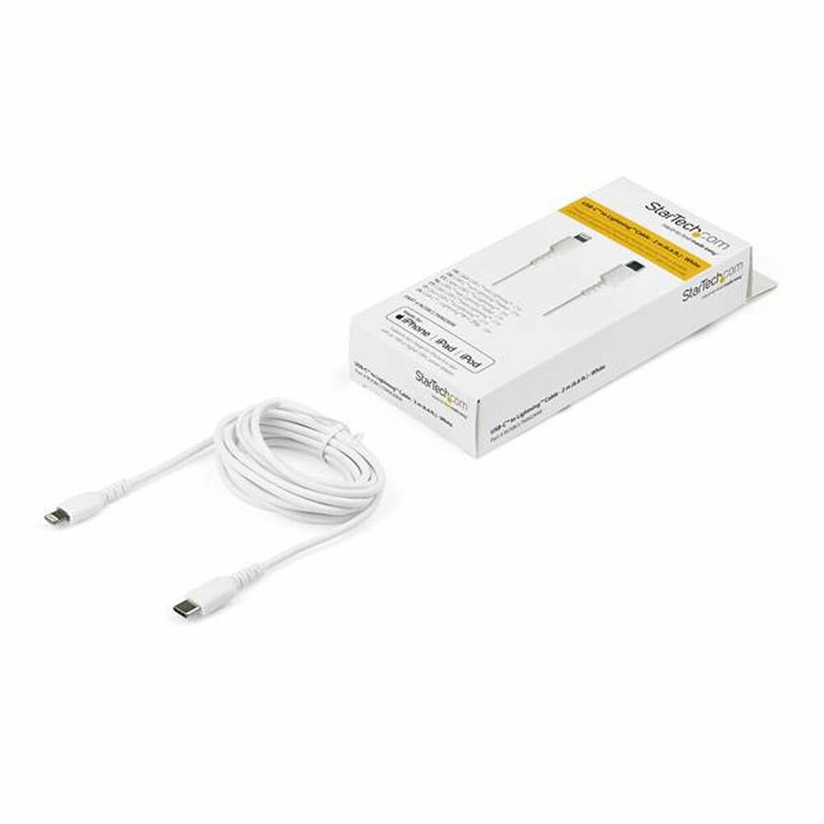 Kabelis USB StarTech USB-C - Lightning 2 m Baltas (RUSBCLTMM2MW)