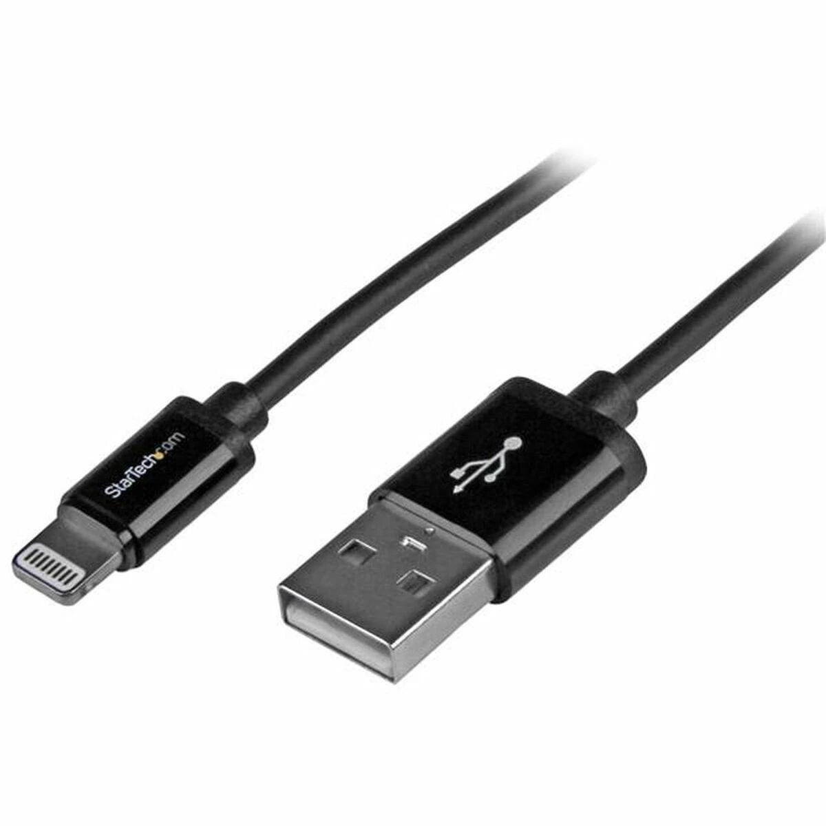 Kabelis USB StarTech USB-A - Lightning 1 m Juodas (USBLT1MB)