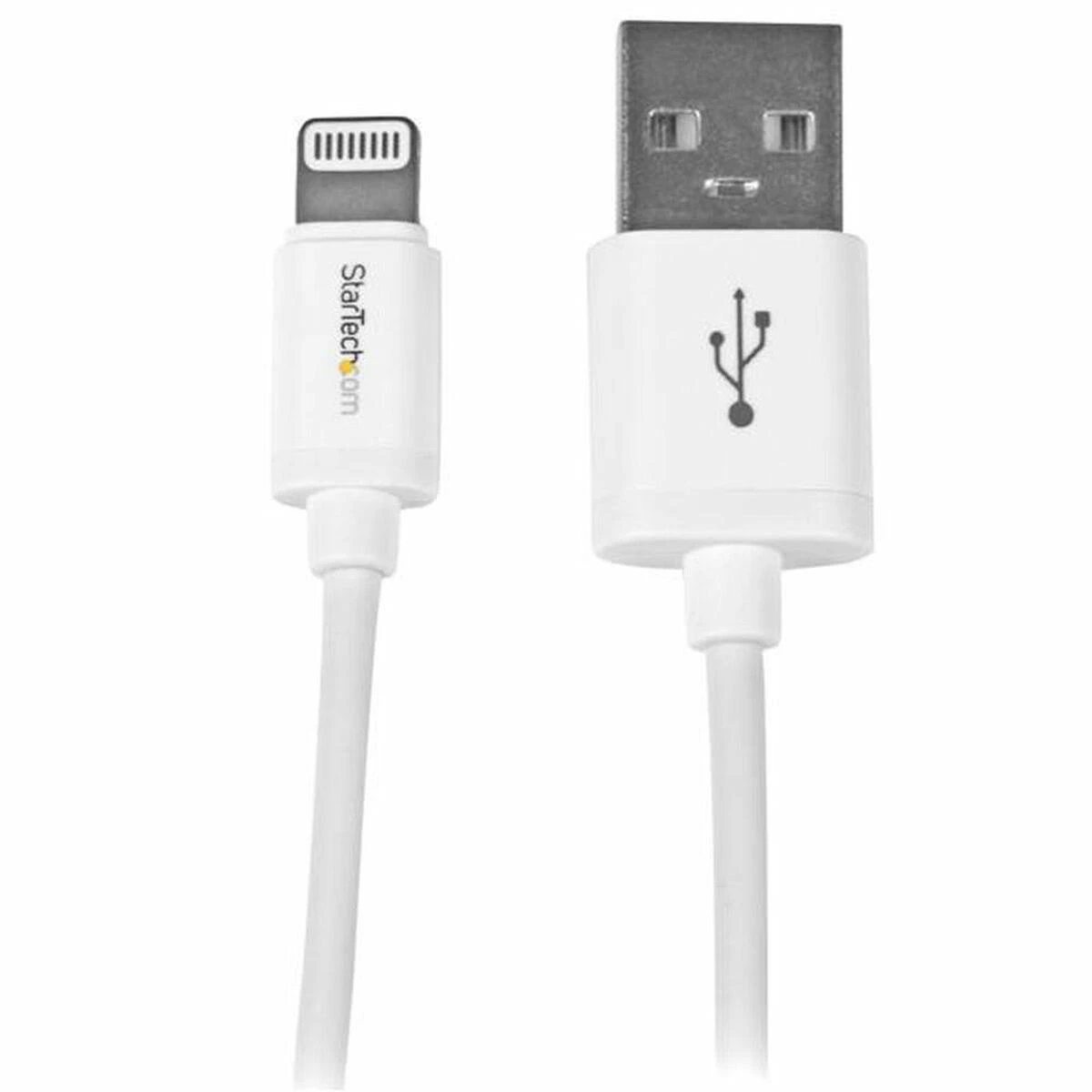 Kabelis USB StarTech USB-A - Lightning 1 m Baltas (USBLT1MW)