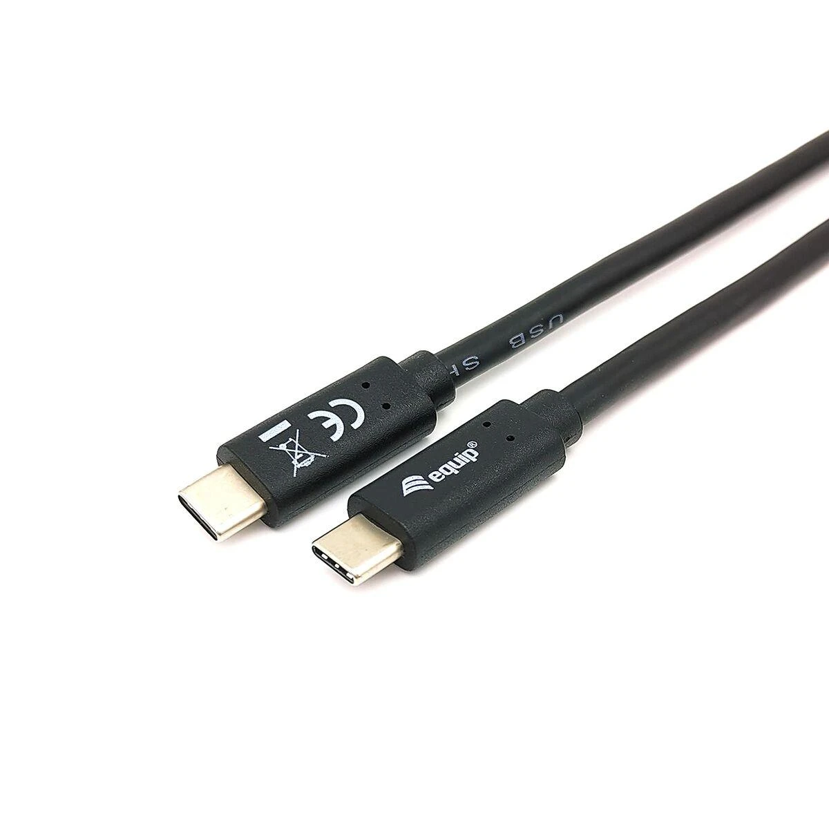 Kabelis USB Equip USB-C - USB-C 2 m Juodas (128347)
